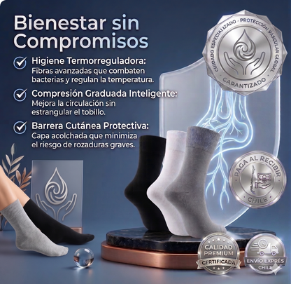 Pack Master x12 : Calcetines Pro-Diabetes para Circulación Activa