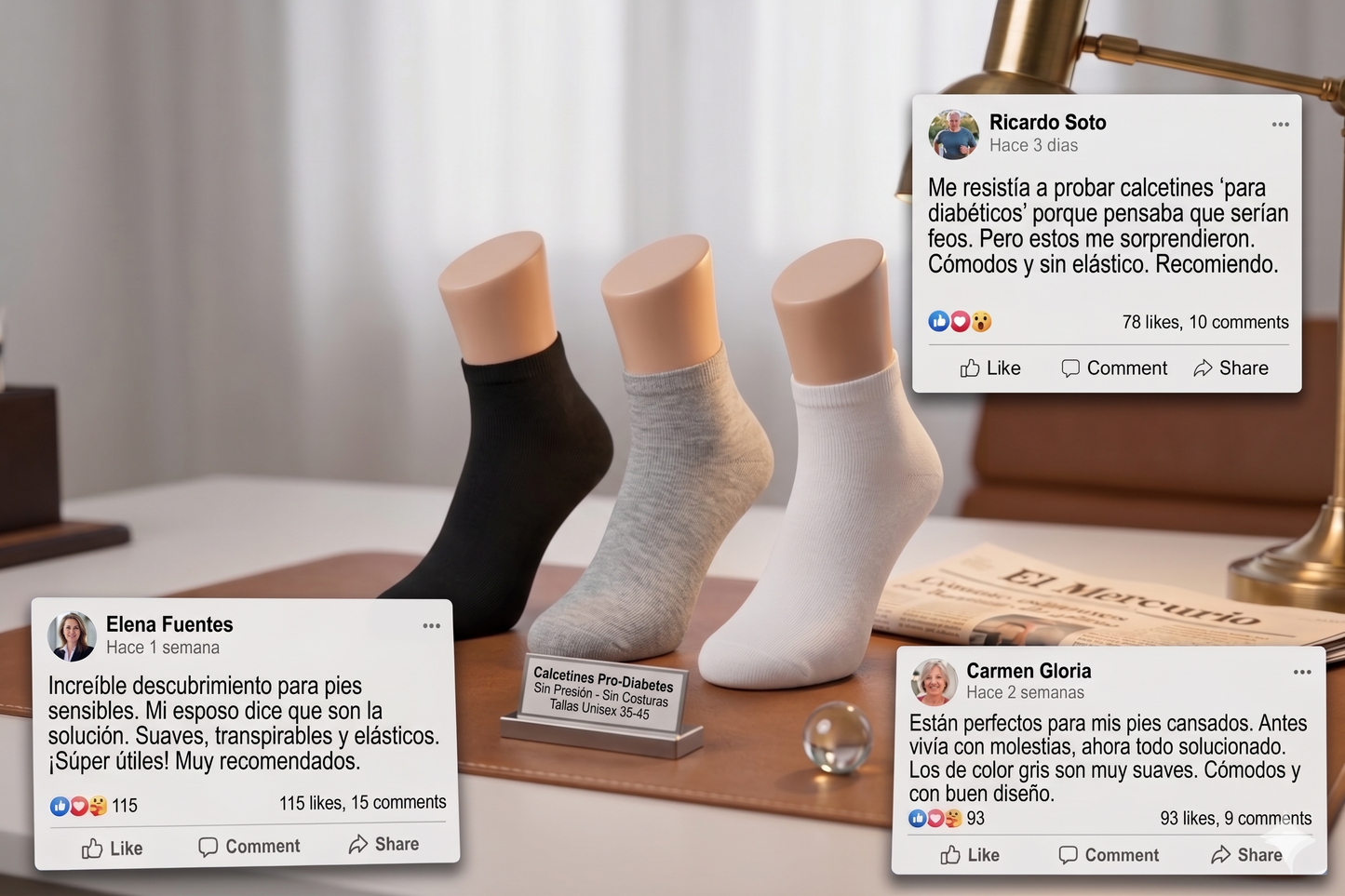 Pack Master x12 : Calcetines Pro-Diabetes para Circulación Activa